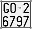 License plate of Italy, Motorcycles (1927 year series)