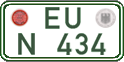 German license plate, Regular plates