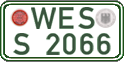 German license plate, Regular plates