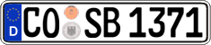 German license plate, Regular plates