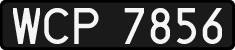License plates of Poland, 1976 year system