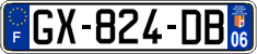 French license plate, SIV (ordinary)