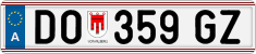 License plate of Austria, Regular plates