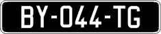French license plate, SIV (oldtimers)