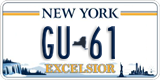 New York, County plate (AB-123)