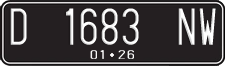 License plate of Indonesia, Regular plates