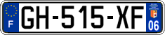 French license plate, SIV (ordinary)