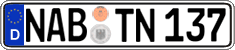 German license plate, Regular plates