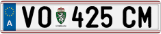 License plate of Austria, Regular plates
