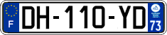 French license plate, SIV (ordinary)
