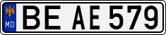 License plate of Moldova, Cars (1992)
