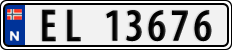 License plate of Norway, Cars