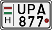 license plates of Hungary, Motorcycles (1990)