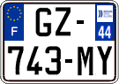 French license plate, SIV (ordinary)