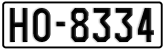 License plate of Greece, 1972 year system