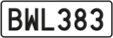 License plate of New Zealand, ABC1(23)