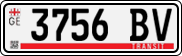 License plate of Georgia, Export transit plates