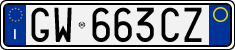 License plate of Italy, Cars (1994 year series)
