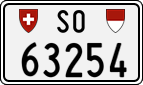 License plate of Switzerland, Cars