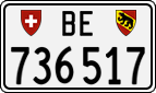 License plate of Switzerland, Cars