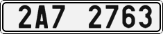 License plate of the Czech Republic, Cars (2001)