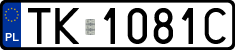 License plates of Poland, Regular car plates