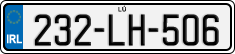 License plate of Ireland, Regular plates