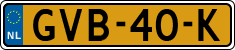 License plate of the Netherlands, Cars