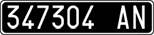 License plate of Italy, Cars (1927 year series)