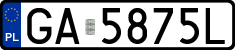 License plates of Poland, Regular car plates