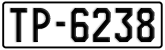 License plate of Greece, 1972 year system