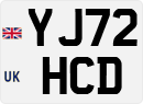 License plate of the United Kingdom, 2001 year system