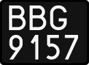 License plates of Poland, 1976 year system