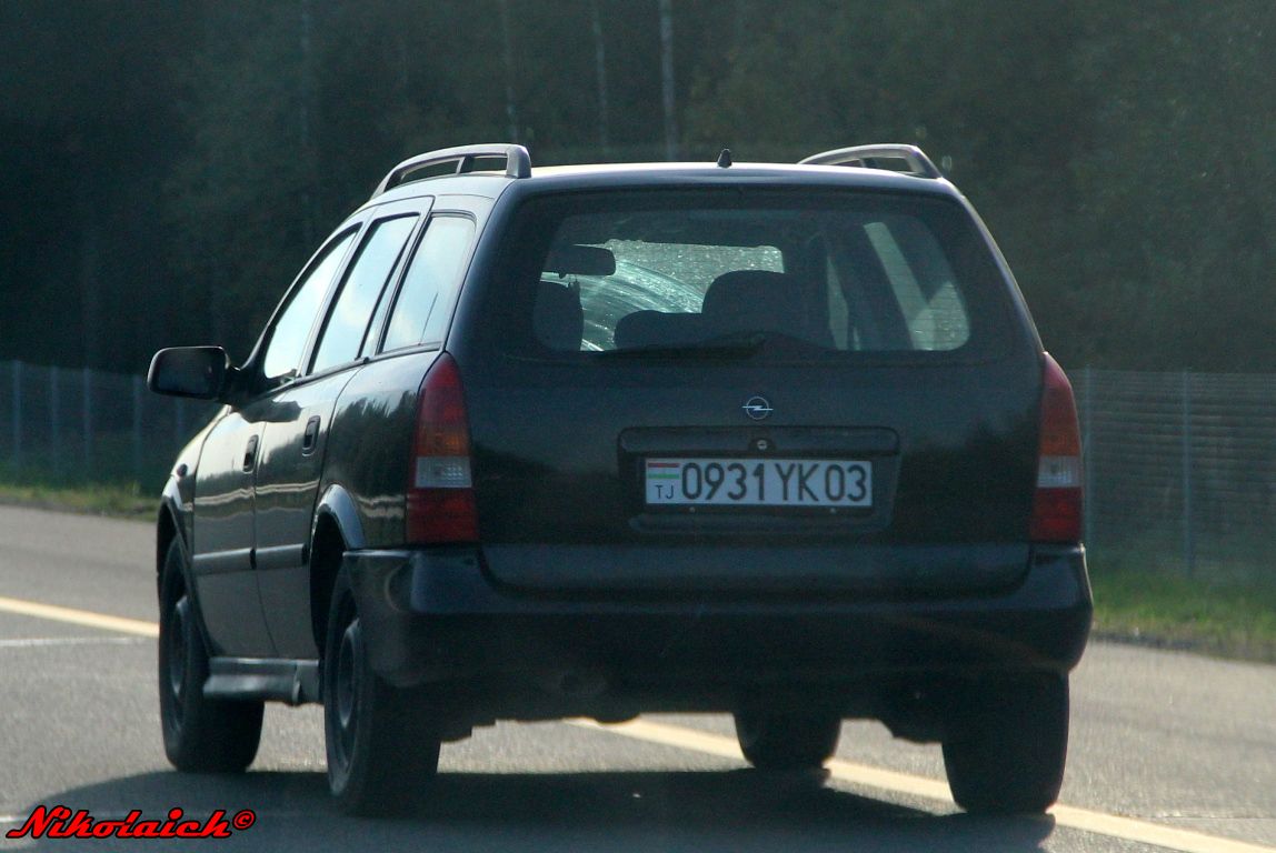0931YK03, Opel Astra 2nd gen Caravan Wagon (G; T98), 1998–2009