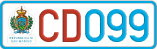 License plate of San Marino, Diplomatic (123)