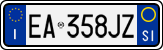License plate of Italy, Cars (1994 year series)