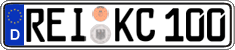 German license plate, Regular plates