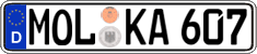 German license plate, Regular plates
