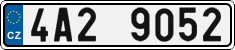 License plate of the Czech Republic, Cars (2001)