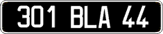 French license plate, FNI