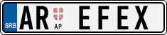 License plate of Serbia, Vanity Plates
