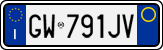 License plate of Italy, Cars (1994 year series)