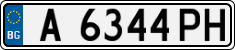 License plate of Bulgaria, Cars
