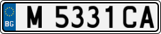 License plate of Bulgaria, Cars