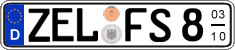 German license plate, Seasonal plates