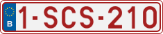 License plate of Belgium, Regular plates (2010)