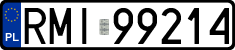 License plates of Poland, Regular car plates