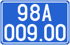 License plate of Vietnam, Government and public administrations