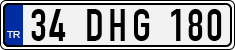 License plate of Turkey, Regular plates
