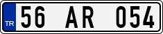 License plate of Turkey, Regular plates
